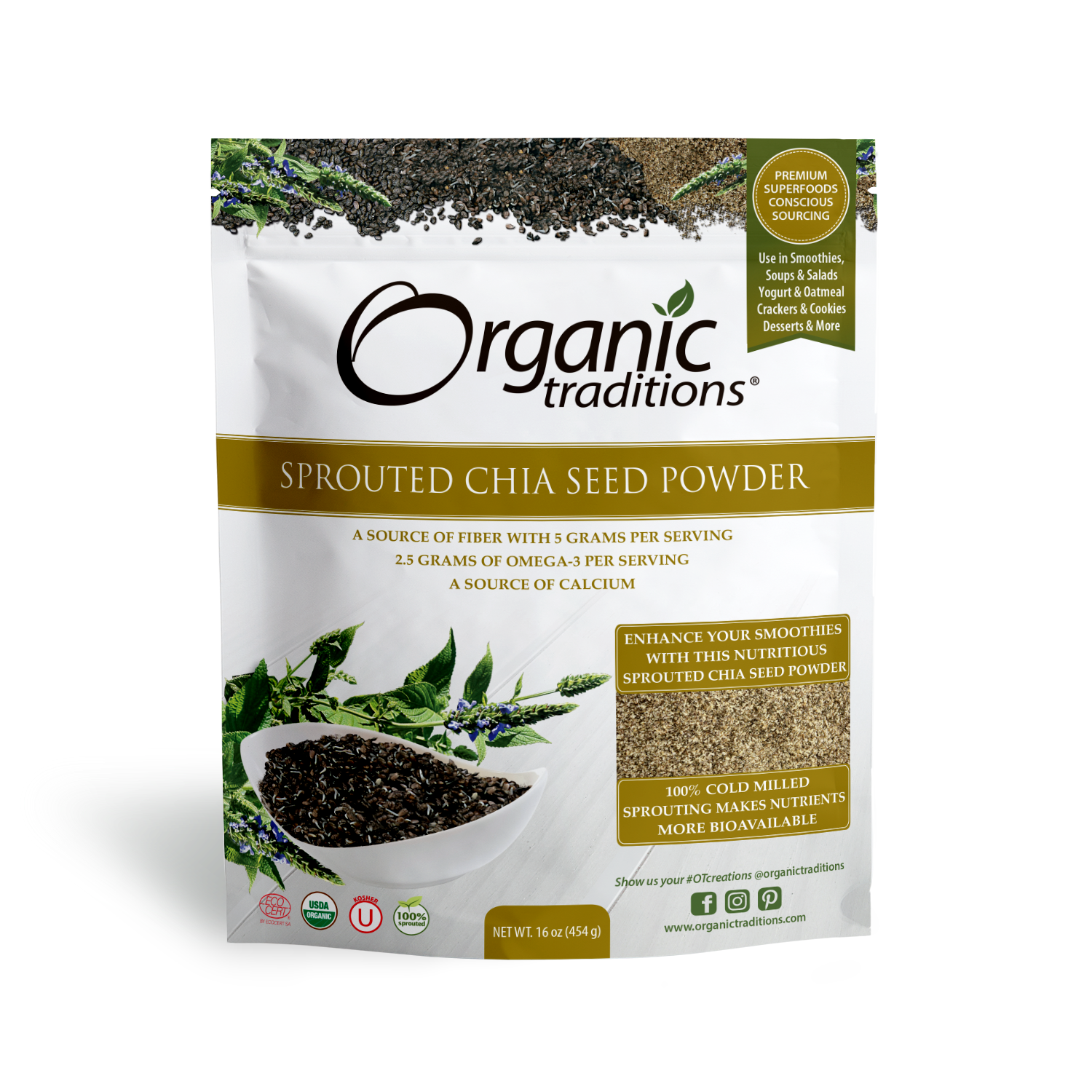 Sprouted Chia Seed Powder