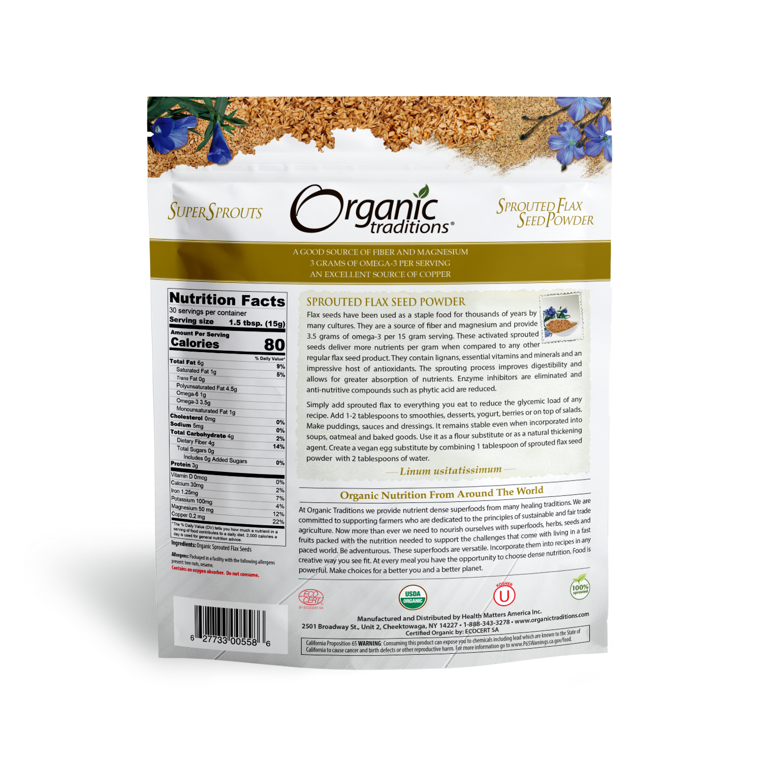 Sprouted Flax Seed Powder