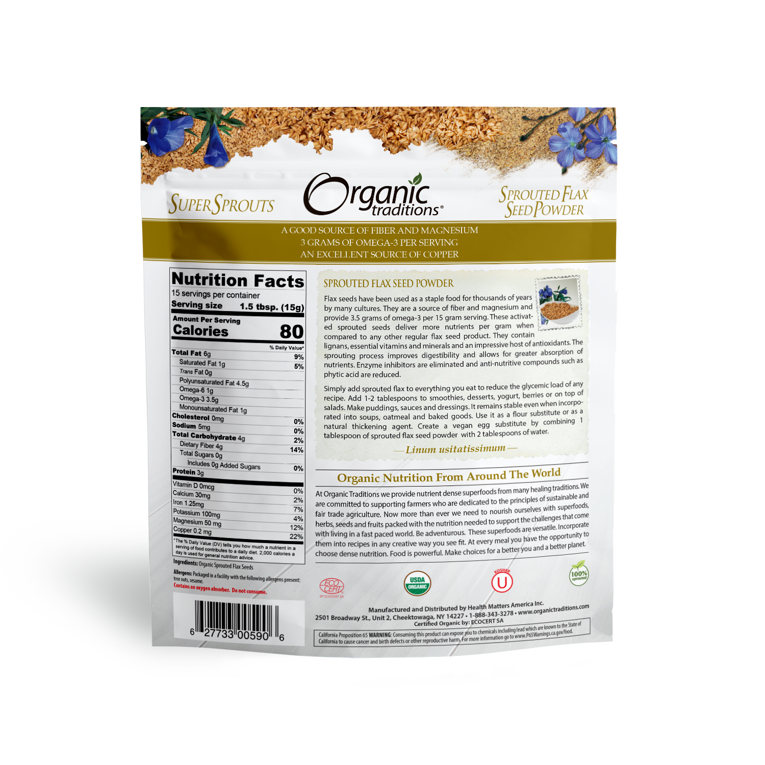 Sprouted Flax Seed Powder